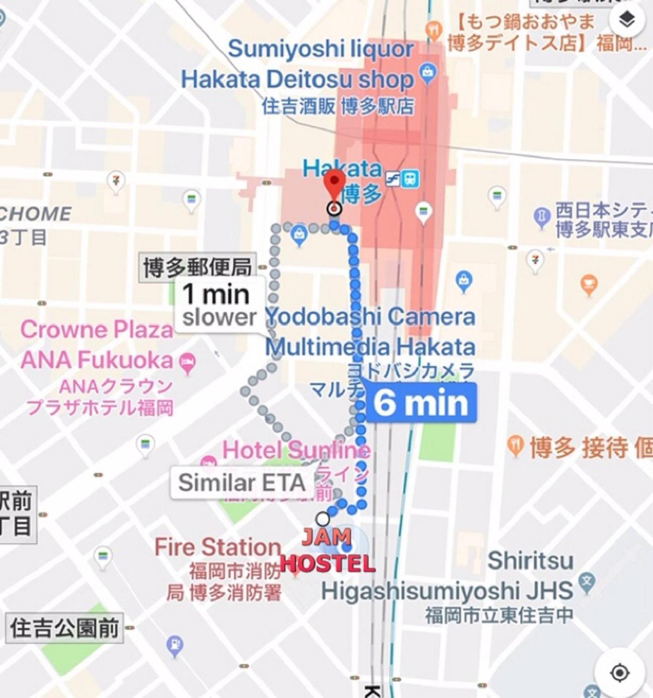 Jam Hostel Hakata Station Front Semi-Private Room With Shared Bathroom - Vacation Stay 61445 Fukuoka  Eksteriør billede